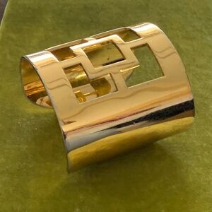 Trina Turk Gold Cutout Cuff Bracelet
